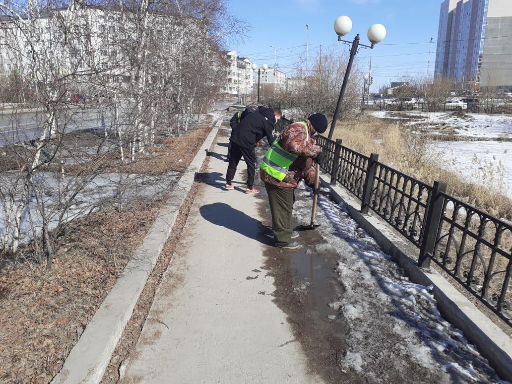 Общегородскую акцию «Стоп-гололед!» провели в Якутске
